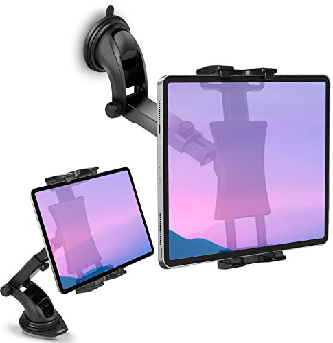 Kfz-Halterung für Armaturenbrett und Windschutzscheibe, 360° drehbar, Fenster-Armaturenbrett-Halterung für iPad Pro 12,9/11/10,5/9,7/Air/Mini, Samsung Galaxy Tab, 11,9–32,8 cm Tablets und Handy,