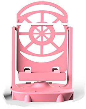 N+B Automatischer Shake Motion Brush Step Handyhalter, wiederaufladbarer Handy Swing Step Counter, einfache Installation, passend für Handys unter 6,5 Zoll Shake Wiggle Device (rosa)