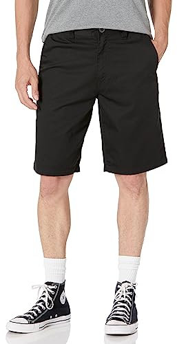 Volcom Herren Modern Fit 21 Chino Shorts, Schwarz, 49