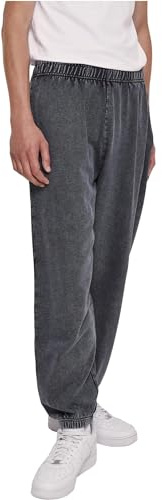 Urban Classics Herren Hose Acid Wash Sweatpants Black XXL