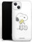 Slim Case extra dünn kompatibel mit Apple iPhone 13 Silikon Handyhülle transparent Hülle Peanuts Snoopy Liebe