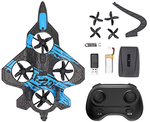 BuyWeek F22 RC Flugzeug, 2,4 GHz Ferngesteuertes Flugzeug Kinder RC Segelflugzeug Ferngesteuert Flugzeug Drohne Spielzeug für Alter 14 und über Kinder Erwachsene Jungen Anfänger