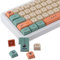 JakeTsai 136 Tasten PBT-Tastenkappen, XDA-Profil-Tastenkappen, Farbsublimation, maßgeschneidertes ANSI-Layout, Tastenkappen-Set, kompatibel mit Cherry MX Switches mechanischen Tastaturen