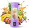 Portable Blender - Compact and USB Rechargeable Personal Travel Blenders for Smoothies, Shakes and Ice - Mini Fruit Juice Mixing Shaker Bottle - 380ml, Purple