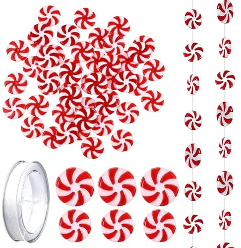 50pcs Zuckerstangen Deko Süßigkeiten Weihnachten Dekorationen Pfefferminze Lutscher Weihnachtsbaum Anhänger Lollipop Ornamente Für Party