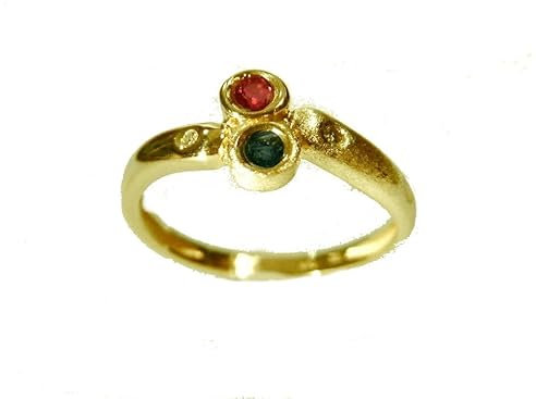 mr.goldis Saphir Rubin Diamant Ring 585 Gold Damenring Design Ring