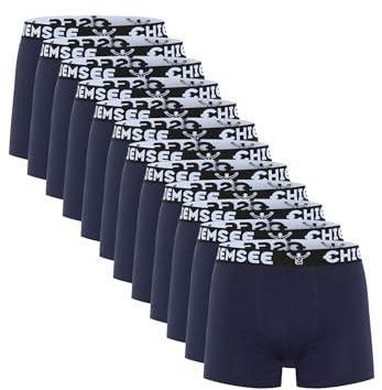 Chiemsee Boxer Short Herren Trunk Unterwäsche Regular Fit Retroshorts 12er Pack, Farbe:Navy, Bekleidungsgröße:XXL