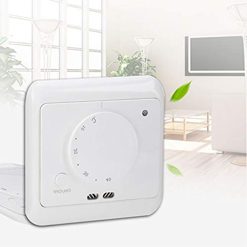Gavigain 16A 230V Fußbodenheizungsthermostat, Temperaturregler für Nicht programmierbare Thermostate, manueller Temperaturregler für Fußbodenheizung für Heimwerker