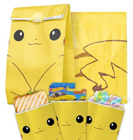 Geschenktüten für Adventskalender Kinder - Papiertüten Adventskalender 2024 Kinder, Mitgebsel und kleine Geschenke für Kinder, Gastgeschenke Geburtstag & Weihnachtskalender (20 Beutel/40 Aufkleber)