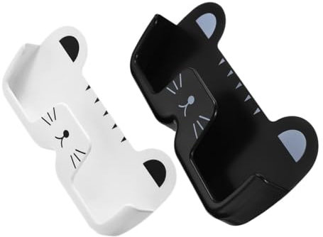 TOPBATHY 2stücke Brillenhalter Zur Wandmontage Sonnenbrillen Organizer Katzenform Design Platzsparendes Aufbewahrungsregal Für Brillen Und Kleine Gegenstände