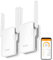 7links Dual Repeater: 2er-Set WiFi-6-Dualband-Repeater, bis 3.000MBit/s, WLAN-Mesh, LAN-Port (Dualband WLAN Verstärker, Booster)