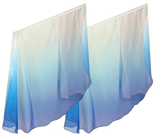 Yeory Anbetungsflaggen, 2pcs Tanzflaggen, 87x55in Semicircle Flags, Metallic Worship Banner, Style1 Seidenbanner, Anbetungsflaggen für Tanz