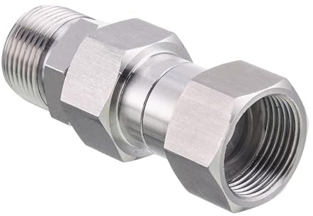 Pressure Washer Swivel Fitting, 3/8 inch NPT Thread Stainless Steel Swivel Joint for Pressure Washer Gun, 4500 PSI, Anti Twist