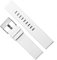 yaponuk Herren-Lederuhrenarmbänder für Diesel DZ1657 DZ1405 DZ120 Uhrenarmband-Armbänder(White-silver Buckle,24mm)