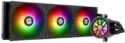 Thermalright Aqua Elite 360 V6 ARGB Black CPU Liquid Cooler, 360 Cooling Row Size,3x120mm Water Radiator,AMD: AM4/AM5,Intel LGA115X/1200/2011/1700/1851, AIO CPU Cooler