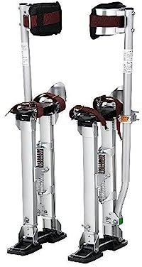 Trockenbau-Stelzen, 18''-30''/36''-50'', verstellbare Aluminium-Werkzeugstelzen mit schützenden Kniepolstern, rutschfeste Arbeitsstelzen for Zuhause(18in)