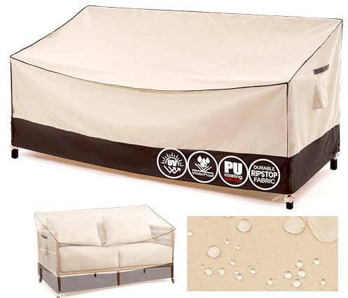 F&J Outdoors Abdeckung Gartensofa Wasserdicht UV-beständig 234x107x66/107cm | XXL Schutzhülle für großes Gartensofa, Lounge-Set & Bank, wetterfest gegen Regen, Schnee, Staub, Blätter und Sonne