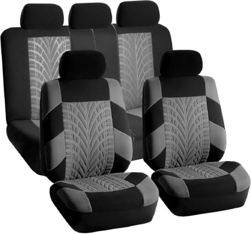 Auto Sitzbezüge Sets für Hyundai i10 2008-2023 2024 2025 2026, Autositzbezüge Wasserdicht Atmungsaktiv rutschfest Schonbezug, Sitzschoner Zubehör Innenraum,Grey
