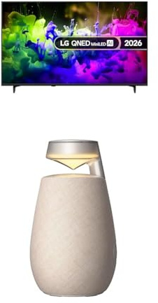 LG 55QNED7EB3C 55-Inch QNED MiniLED AI 4K UHD Smart TV bundle with XO2 Portable Bluetooth Multi-Directional Speaker, 15H Battery Life, IP55 Waterproof