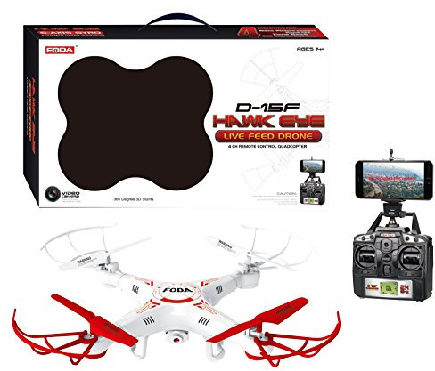 London Europe TY-D15F FODA Drone Live Feed via Smart Phone HD CAM, 38 cm