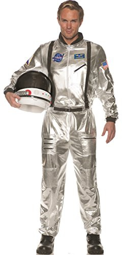 UNDERWRAPS Herren Silver Astronaut Jumpsuit Costume Erwachsenenkostme