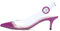 elashe Spitz Sandalen Slingback Kitten Absatz Pointed Toe Pumps Lila EU40