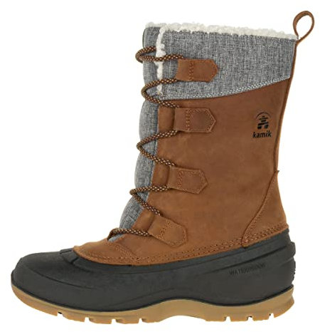 Kamik SNOWGEM, Damen Schneestiefel, Braun (Cognac CGN), 39 EU (6 UK)
