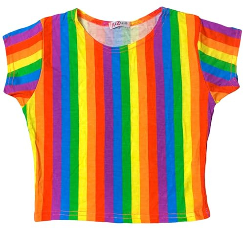 A2Z 4 Kids Girls Rainbow Clothing- Rainbow Crop Top 13