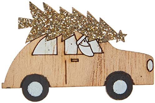 Rayher 46445505 - Piezas de madera para esparcir el coche SB-Btl - Pegamento (5,2 x 3,6 cm, 9 unidades), color natural