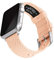 Archer Watch Straps - Correas Reloj Lona para Apple Watch (Coral Pálido, Plata, 40/41/42mm)