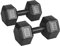 Yaheetech Arm Hand Dumbbell 5 KGx2 (Sold in pair) Hexagon dumbbell for Strength Training Home Workout Aerobic Black