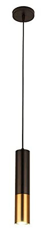Lywins GU10 Durchmesser 6CM L30CM Schwarz Gold Küche Insel Pendelleuchte Verstellbare Höhe Mini Modern Schwarz Hängelampe zum Esszimmer, Bar, Kaffee, Geschäft, Bauernhaus