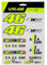 Valentino Rossi Aufkleber 46,Unisex,One Size,Multi