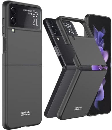 FTRONGRT Case for Samsung Galaxy Z Flip 4, Ultra-Thin, Anti-Drop, Protective Phone Case PC Hard Cover for Samsung Galaxy Z Flip 4-Black
