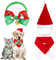 3 Stück Weihnachtskostüm für Katzen, Katzenbekleidung, Weihnachtsmann-Mütze, Schal, Geweih, Mütze Kostüme für Hunde, Katzen, Welpen, Geschenk