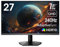 KOORUI 27 Pollici Gaming Monitor, 240 Hz, QHD 2560x1440p, 1 ms, HDR10, Gamma Cromatica DCI-P3 al 90%, Adaptive Sync, Compatibile con VESA 75x75mm, Nero