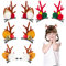 Bluelves 4 Paare Haarspangen Weihnachten,Braunes Rentier Geweih Haarnadeln Haarclips,Niedliche Weihnachten Hirschgeweih Kopfbedeckungen für Mädchen Kinder(Braunes)