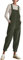 Odizli Salopette da donna Autunno Cordino Loose Fit Lungo Tuta con Tasche, verde, S
