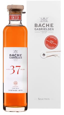 BACHE GABRIELSEN - 1973 - Cognac - Origine : Cognac/France - 41,2% Alcool - Notes de Rose & Fruit de la Passion - A déguster pur - 70 cl