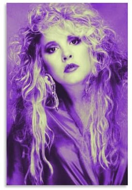 Stevie Nicks Poster, Vintage-Poster, Leinwand, Wandkunst, dekoratives Wohnkultur, Gemälde für Wohnzimmer, Schlafzimmer, 30 x 45 cm, ungerahmt, Stil 14