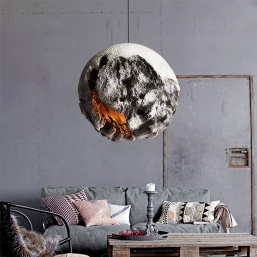 YKSJDFH Industrielle Kücheninsel-Pendelleuchten, kreative Persönlichkeit, Kronleuchter, Retro-Planeten-Hängelampen, B&B Teestube, Bekleidungsgeschäft, Dekor, Pendelleuchten, Wabi-Sabi-E27-Leuchte