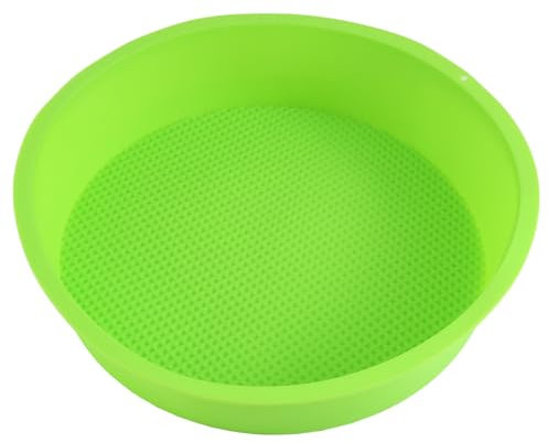 TOBEOME Silikon Form Back Formen 26Cm /10 Runde Kuchen Form Back Form Blaue Und Grüne Farben Sind Zufällig