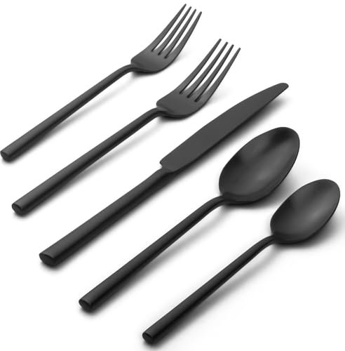 Alata Potter Black Besteck-Set, 45-teilig