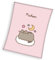 TDI Pusheen Weiche Fleece-Bettdecke in Rosa für Kinderzimmer, Mädchen, Kinder