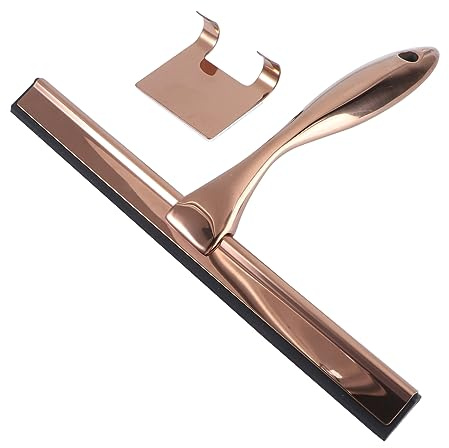 Holibanna Duschabzieher Aus Edelstahl Bronze-effekt Ausziehbar Mehrzweck-glaswischer Für Badezimmer