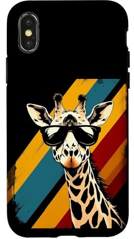 Retro Giraffe Case for iPhone X/XS
