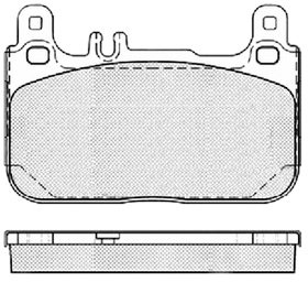 Borg & Beck BBP2461 Rear Brake Pads To Fit Merc S Class 16wheels 05/13-