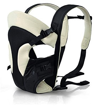 SONARIN Neue sichere und bequeme,Ergonomische All-Season Multifunktionale Breathable Babytrage,verstärkte Rückenwölbung,Anpassung Ihres Kindes zu wachsen,Vielzahl von Standort(Beige)