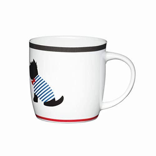 KitchenCraft China 425ml Solo Westie Barrel Shaped Mug