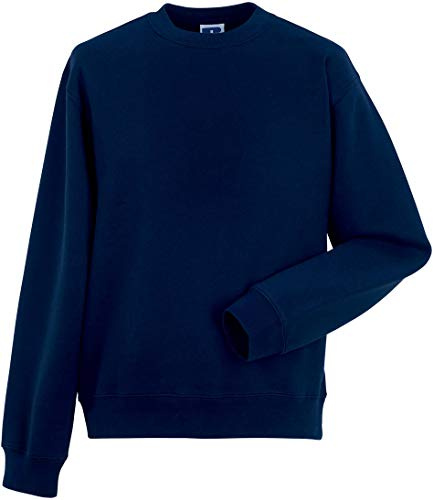 Russel Europe Herren Authentic Set-In Sweatshirt Rundhals Pullover, Größe:S, Farbe:French Navy